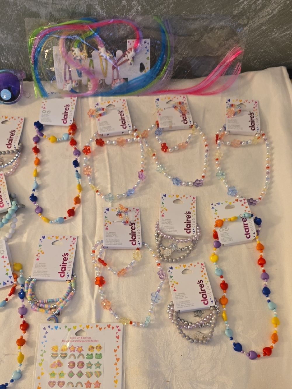 23 Claire's Kids Multicolor Beaded Necklace and Bracelet Set - And More New - Picture 4 of 9